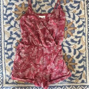 Floral Embroidered Romper